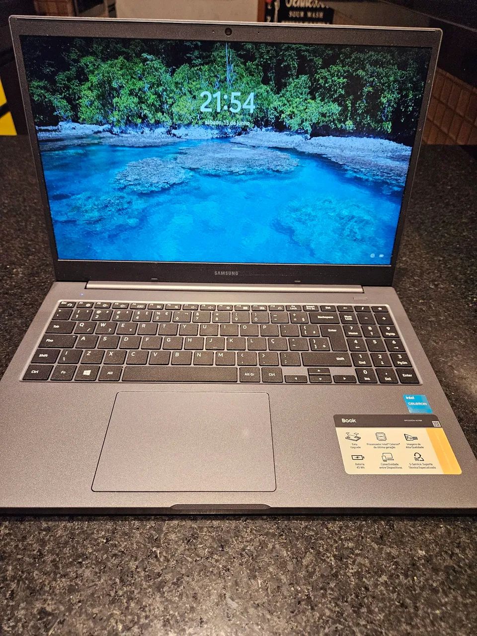 Notebook Samsung - Intel Celeron - Tela 15.6 