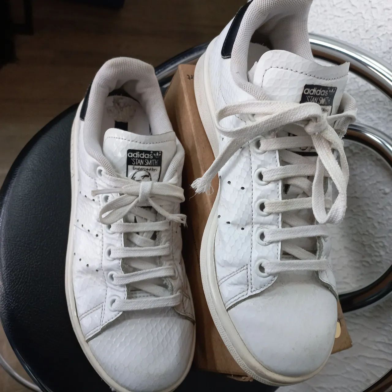 Tênis Adidas Branco, nr.34 - Foto 2