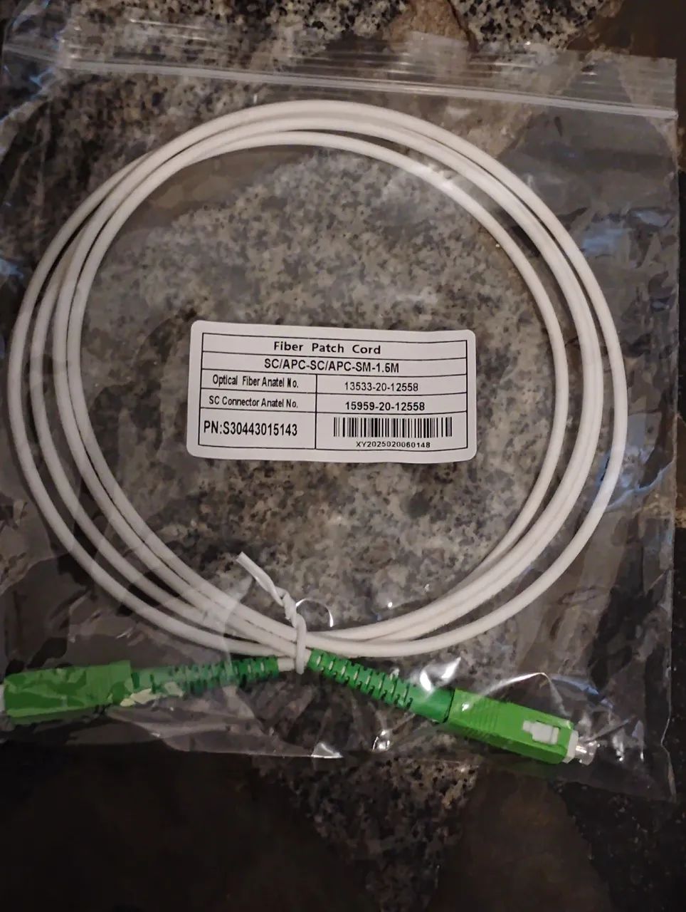 Cabo fibra óptica 