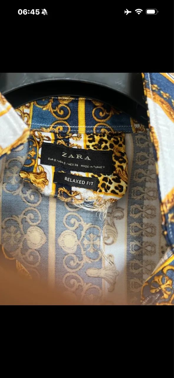 Camisa Zara barroco estilo Versace - Foto 4