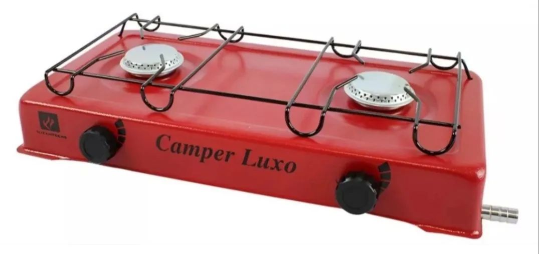 Fogão de Camping 2 Bocas Camper Luxo