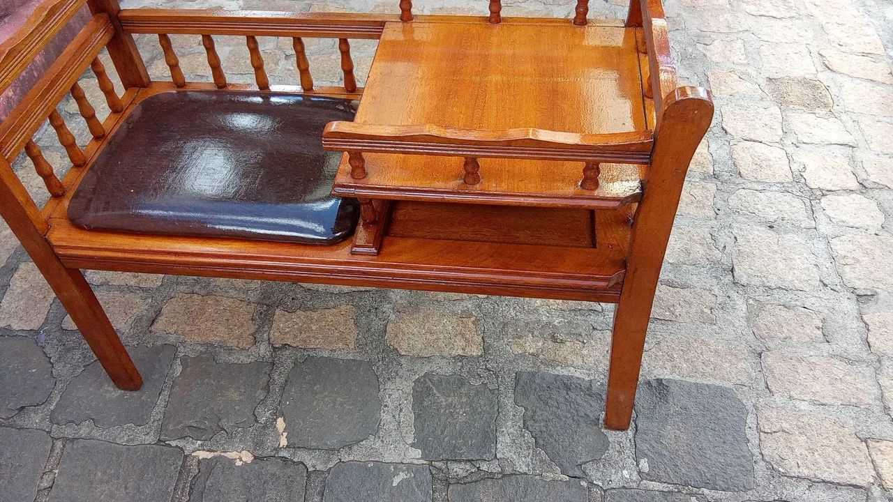 Banco de madeira antigo - Foto 3