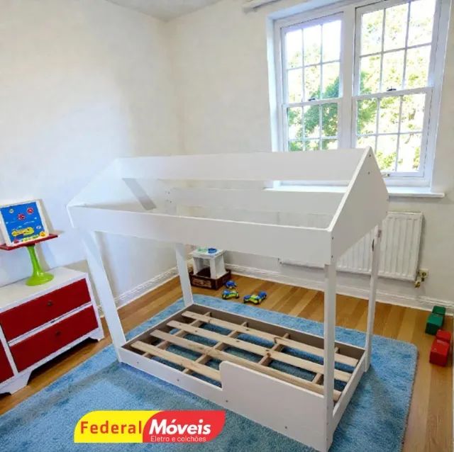 Cama montessoriana Mini 100% MDF ENTRE EM CONTATO