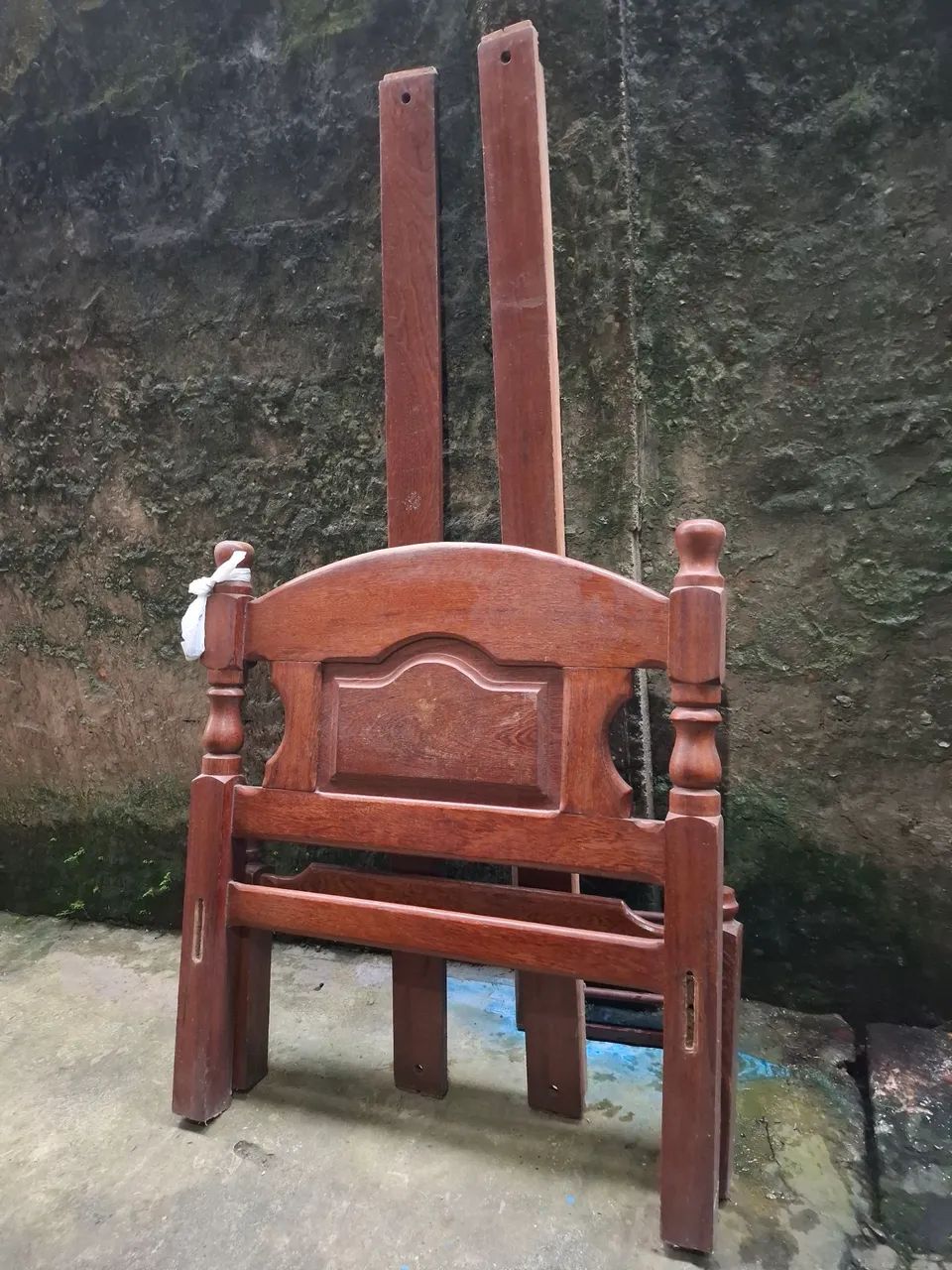 Cama de madeira artesanal - Peças para reforma - Foto 3
