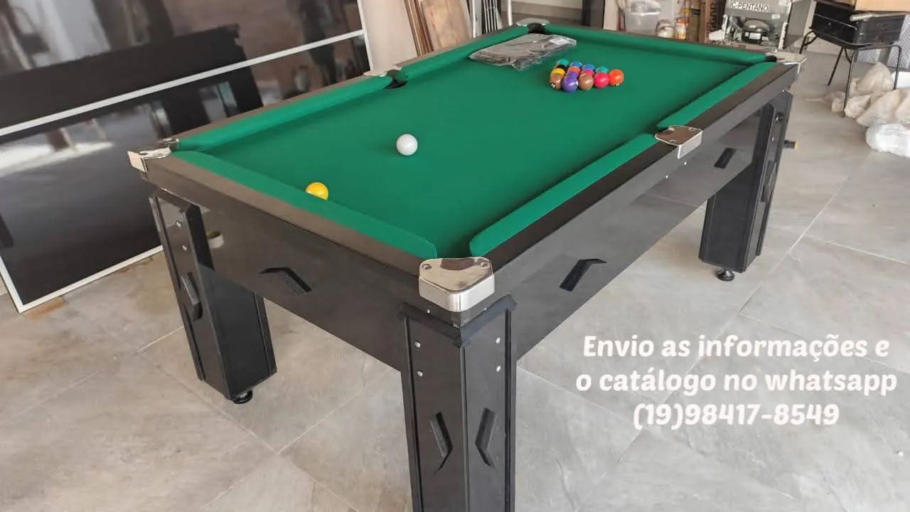 Mesa de bilhar residencial pagamento só na entrega 