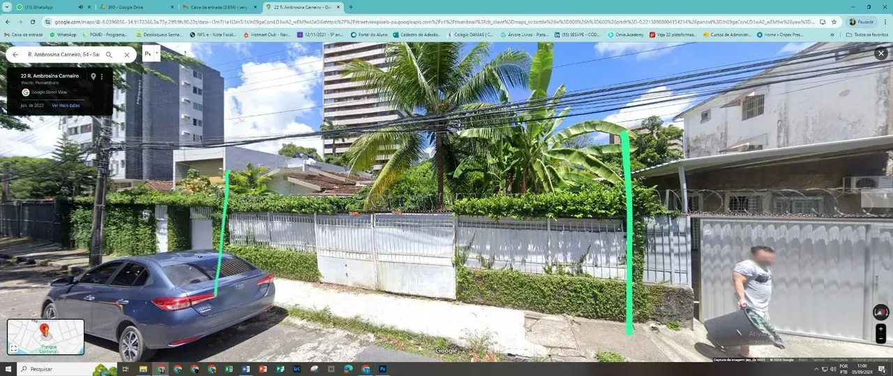 Terreno para venda com 445 m2 em Santana - Recife - PE