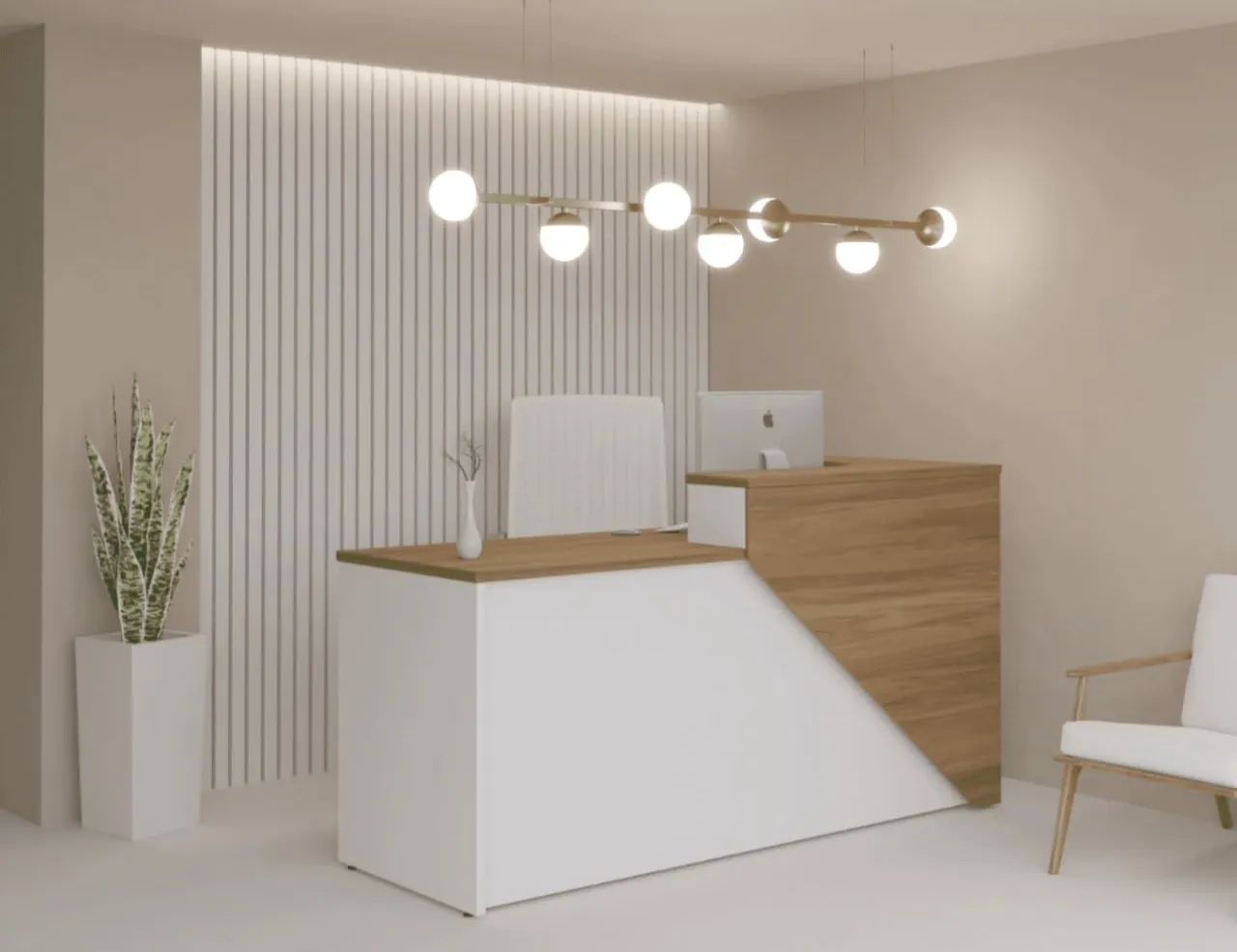 Balcão de Atendimento  com design elegante - Foto 3