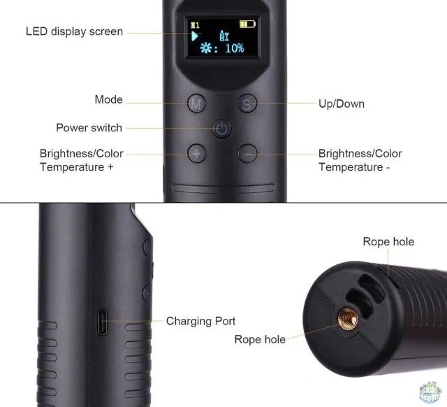 Bastão de Led Rgb com controle remoto - Foto 5