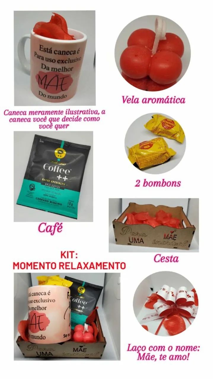 Kit Presente Dia das Mães - Relaxamento e Aconchego