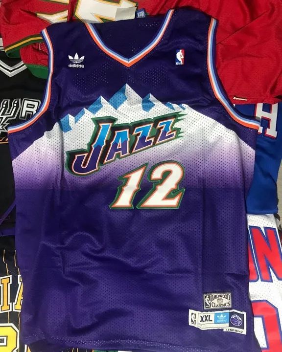 NBA Utah JAZZ adidas リバーシブル made in USA Regata Utah Jazz | John Stockton NBA Adidas - Roupas Esportivas