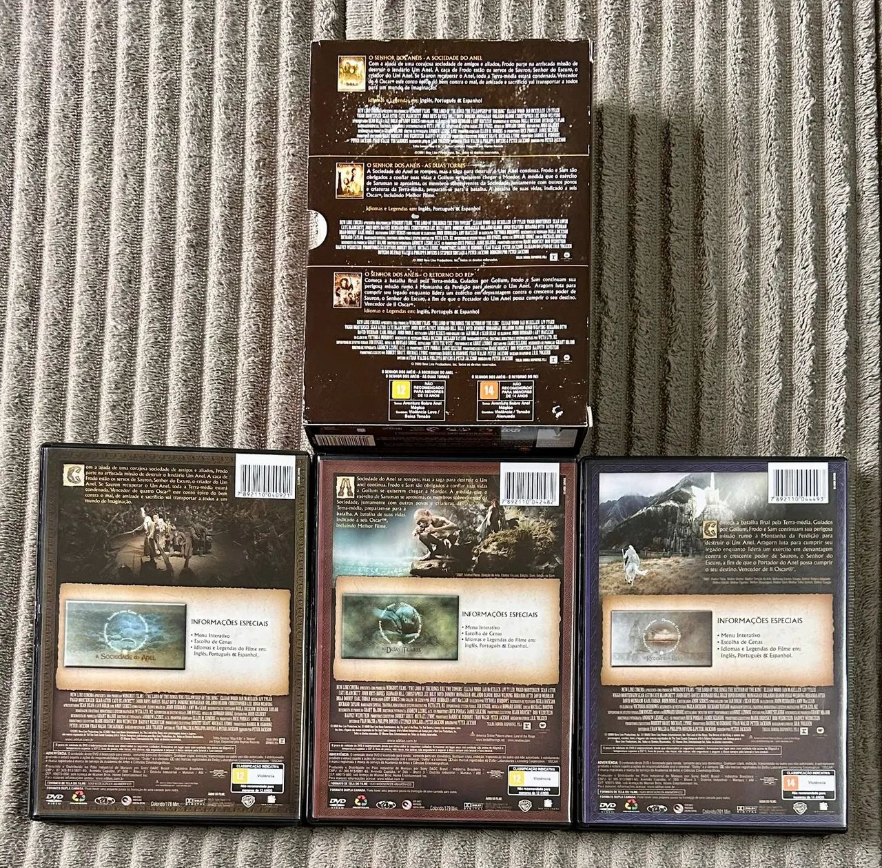 O Senhor dos Anéis Box Triologia DVDS - Foto 3