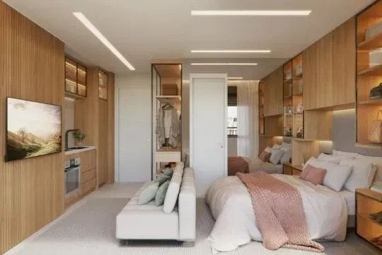 Studio compacto à venda no Campo Belo Zona Sul de São Paulo Praticidade e localização pr
