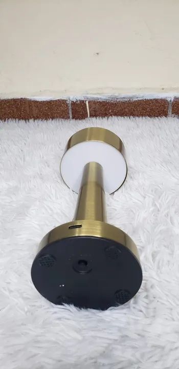 Kit 2 Luminária Abajur Led De Mesa Dourada - Foto 3