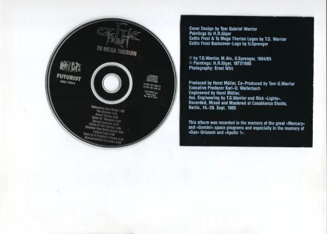 Celtic Frost To Mega Therion Cd Importado Edição Rara 1993 (Usado