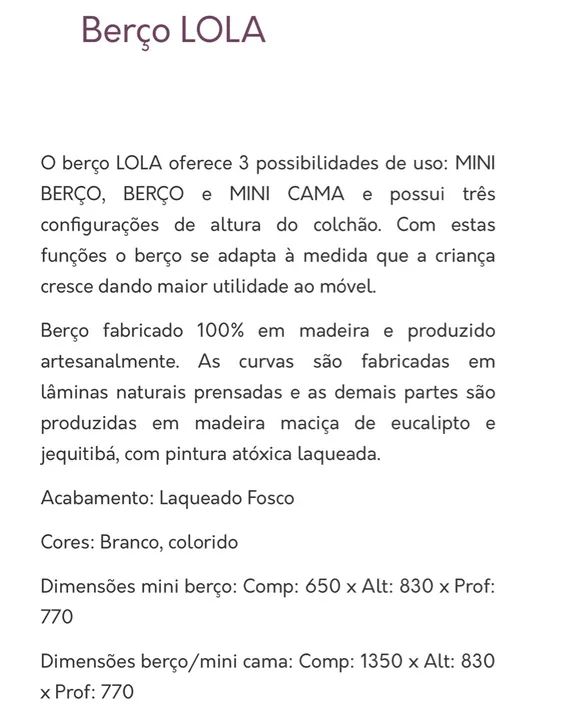 Berço evolutivo Lola - Jequitibá natural - Foto 4