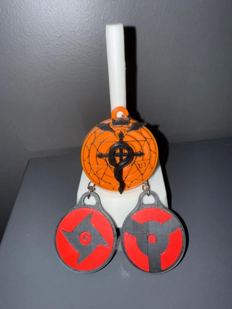 Mini chaveiro anime colecionável Naruto One Piece Fullmetal presente - Foto 5