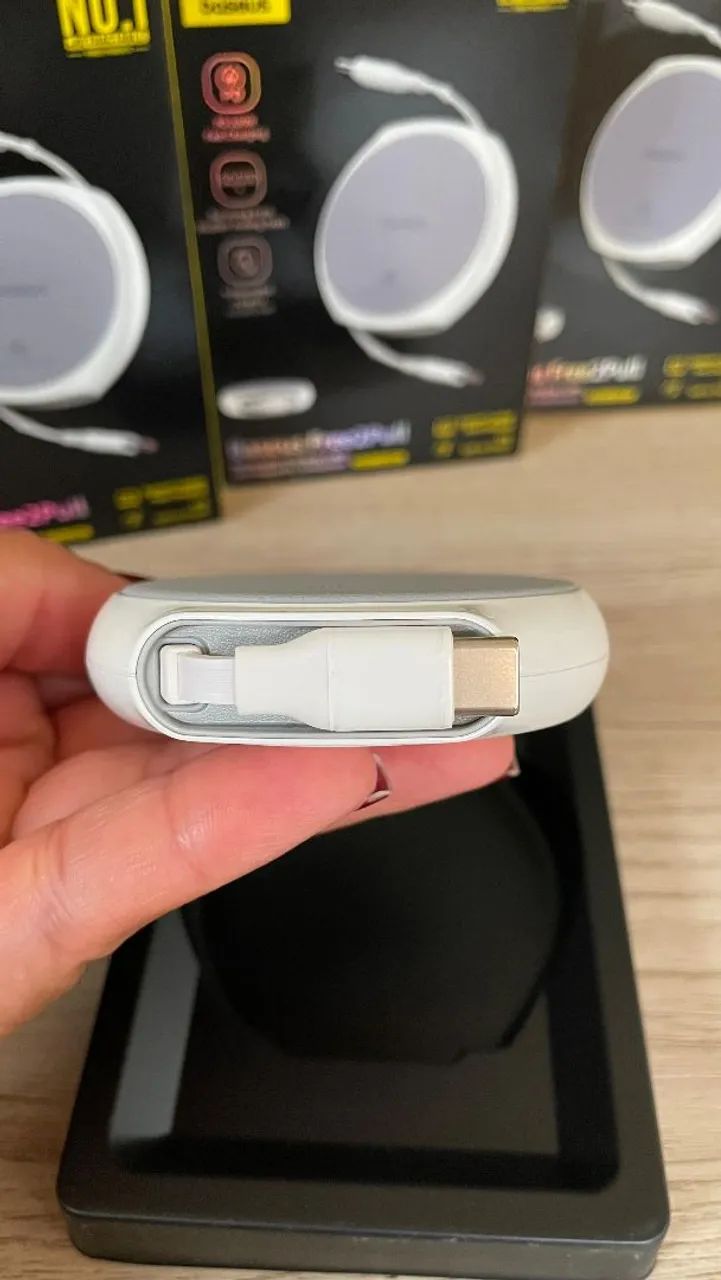 Cabo retrátil USB-C Baseus 100W 1m - Foto 4