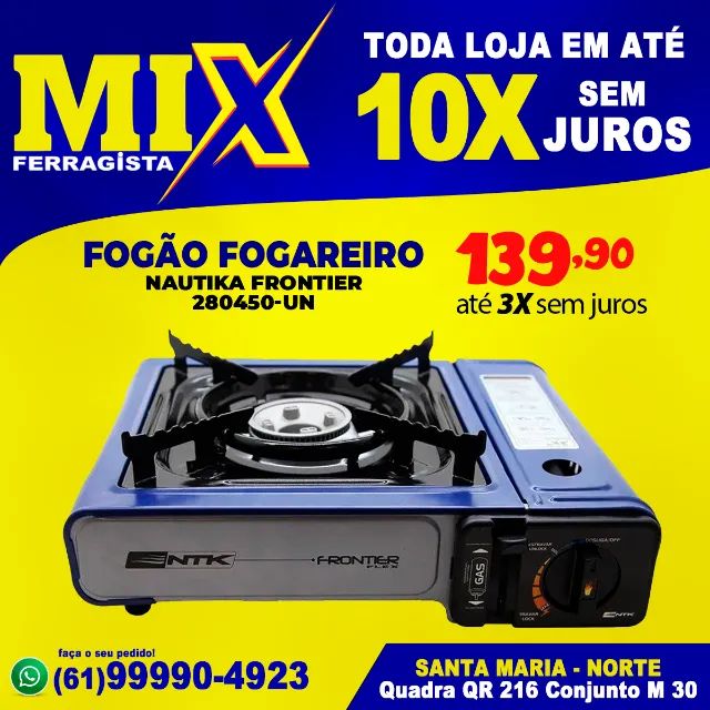 Fogão Camping Nautika Frontier 280450-UN