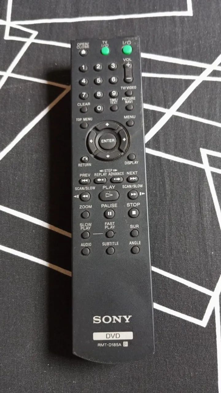 Controle Remoto Para Dvd Sony Rmt-d185a #av