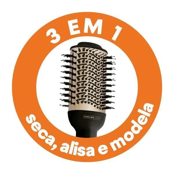 Escova Secadora de Cabelo 3 em 1 - Foto 4