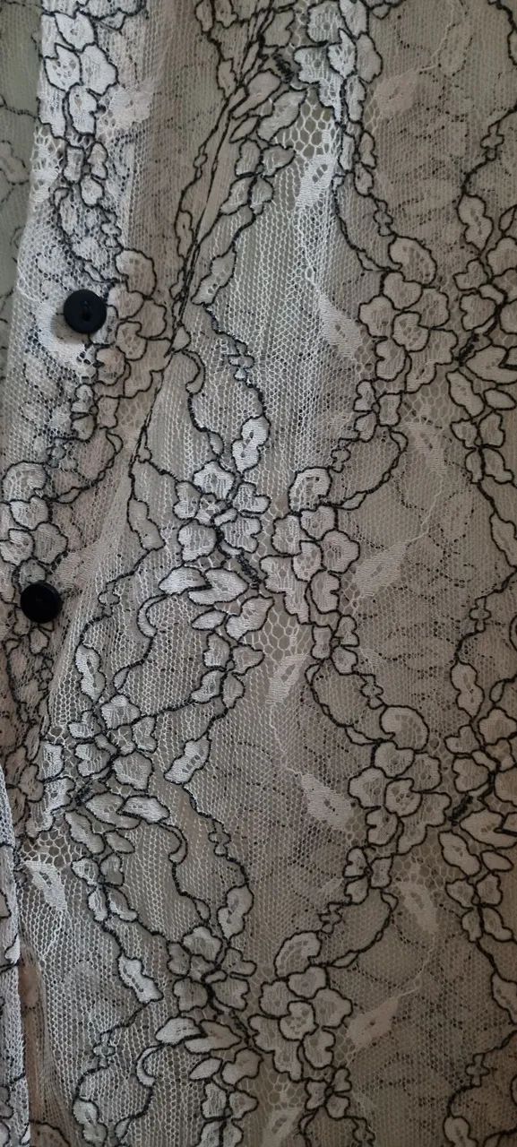 Camisa de renda manga longa nunca usada zara, m - Foto 5