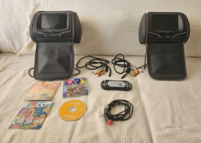 Encosto de Cabeça com DVD LCD 7 " Teclas Touch Button - DVD 730 - KX3
