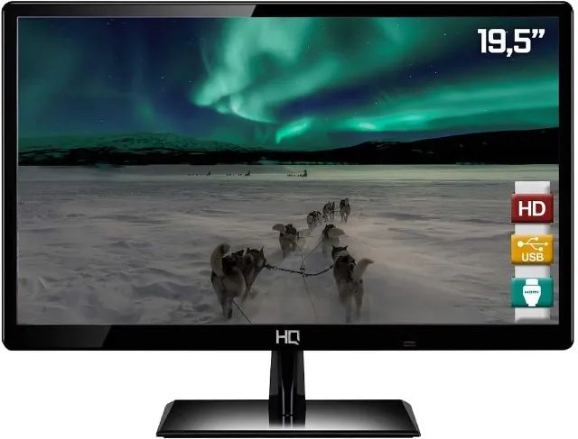 Monitor Led HQ 19.5' HQ19.5 WHQ-Led HDMI preto