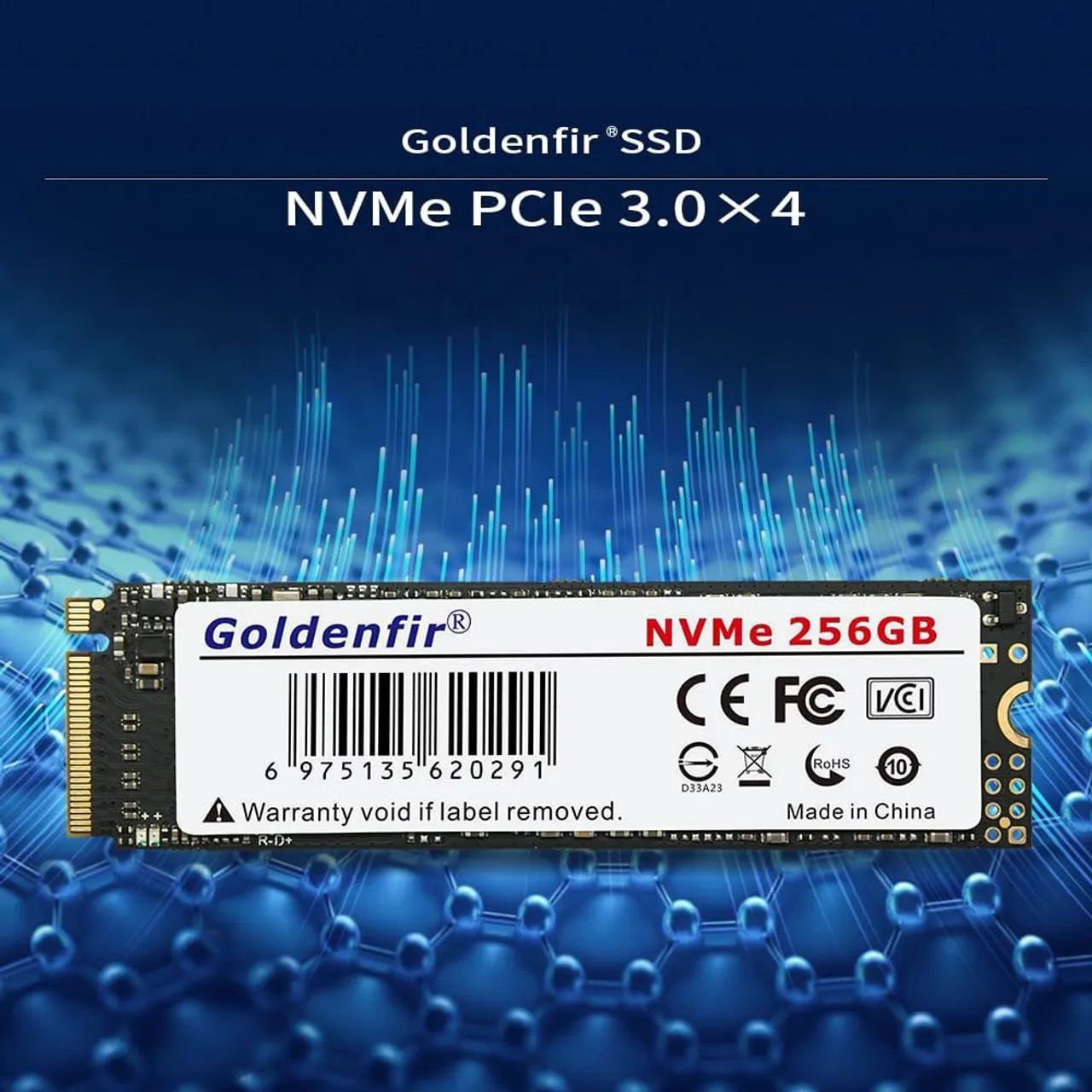 SSD NVME Goldenfir 256gb - Foto 3