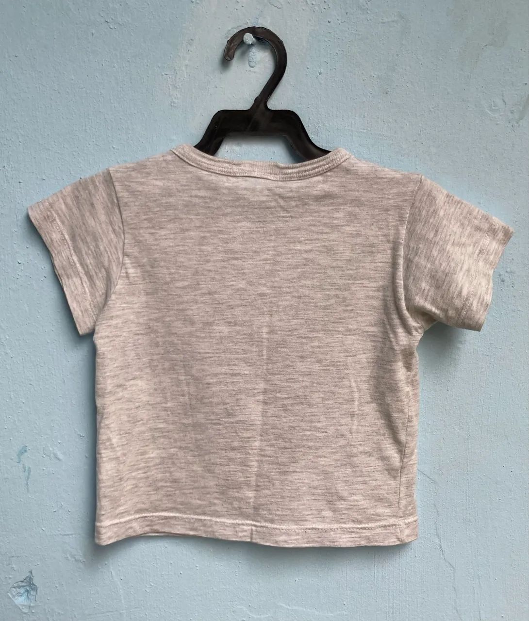 Camiseta Cinza Infantil Manga Curta Estampa de Urso, Tam 2 - Foto 3