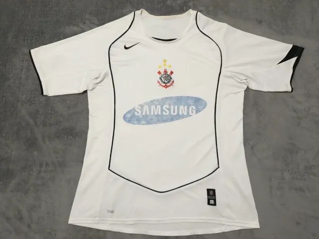 Camisa Oficial Corínthians Nike 2005, #10 Carlitos Tevez, tamanho M (54x74cm). - Foto 2