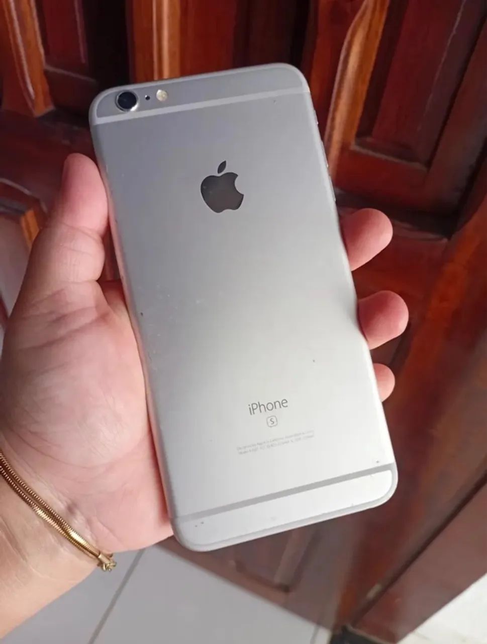 iPhone 6S Plus 128GB Gray com capa 360 - Foto 3