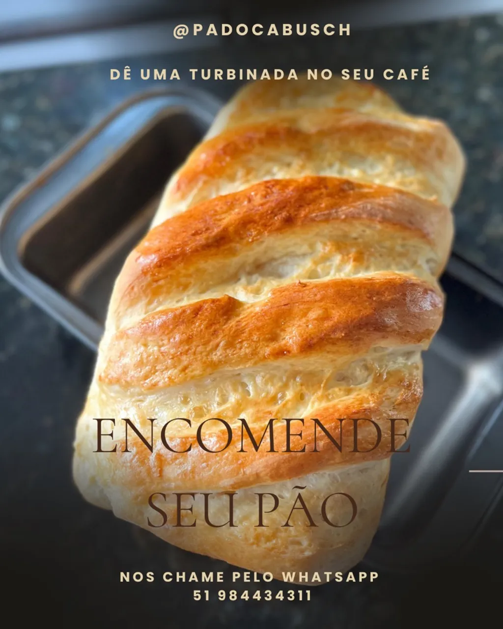 Pão Caseiro Delicioso para seu Café!
