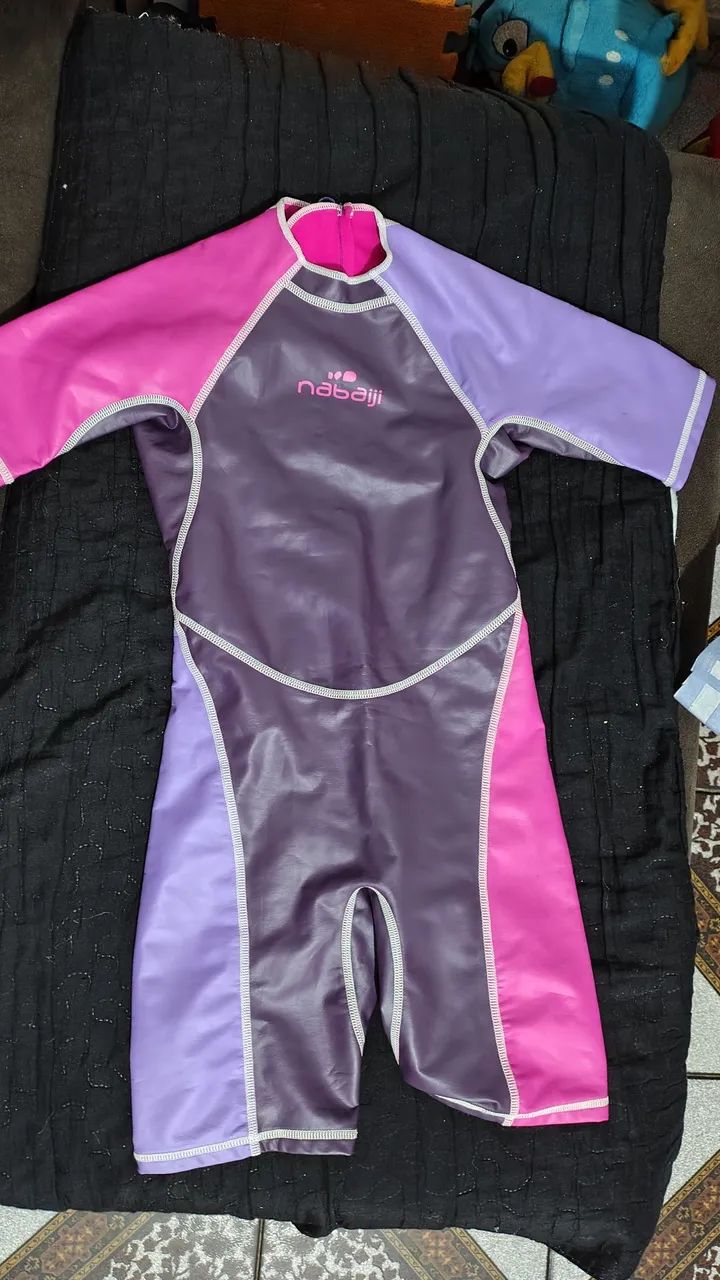 Macacão infantil de natação(crianças de até 1m de altura) - Foto 4