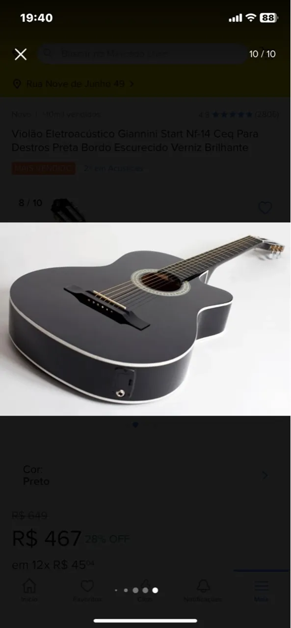 Vendo violão novo