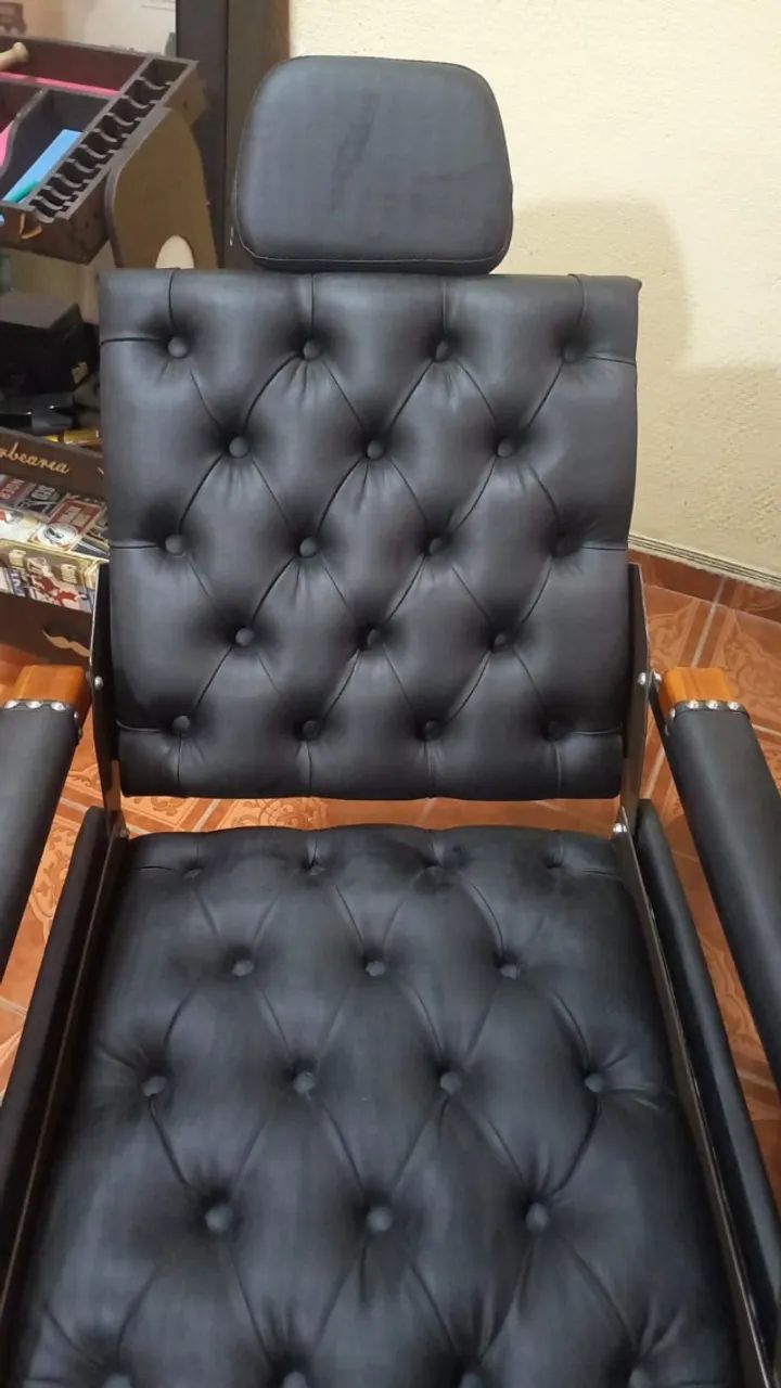 Cadeira barbearia reclinável  - Foto 4