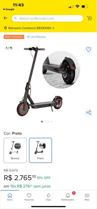 Patinete Elétrico Dobrável - Foto 2