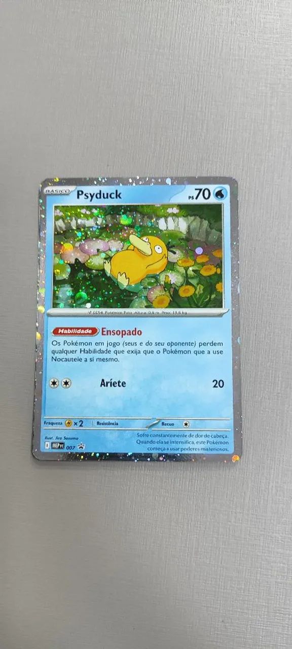 Carta pokémon psyduck 007 promo  - Foto 2