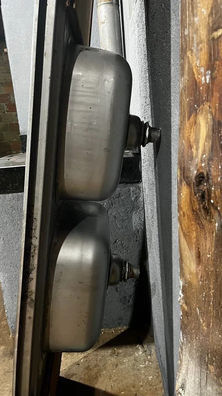 Pia com duas cubas inox 64962140109058120