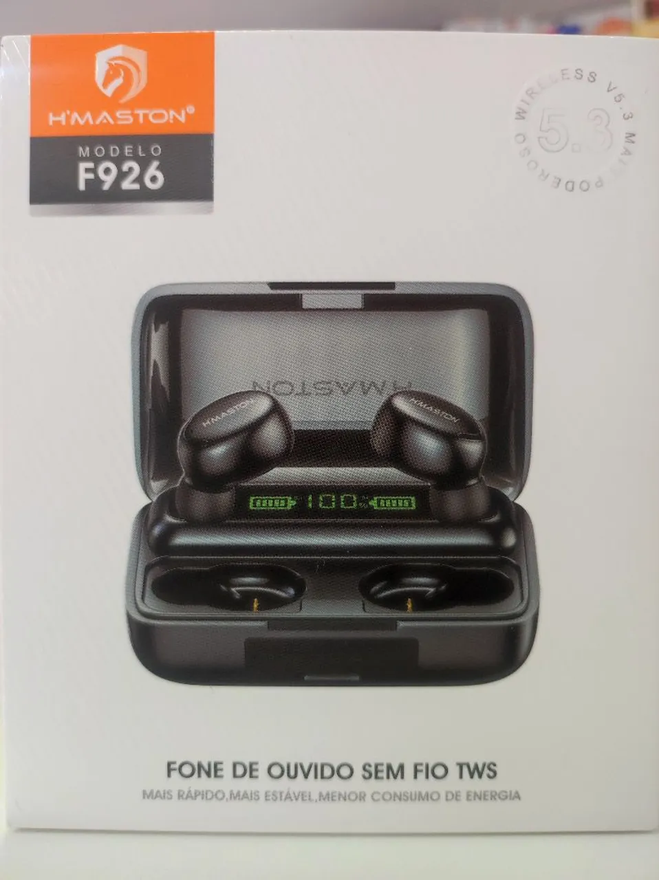 Fone de Ouvido Bluetooth H'MASTON F926 - TWS - Sem Fio