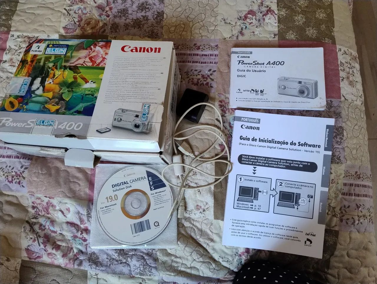 Câmera fotográfica Canon PowerShot A400 usada - Foto 3