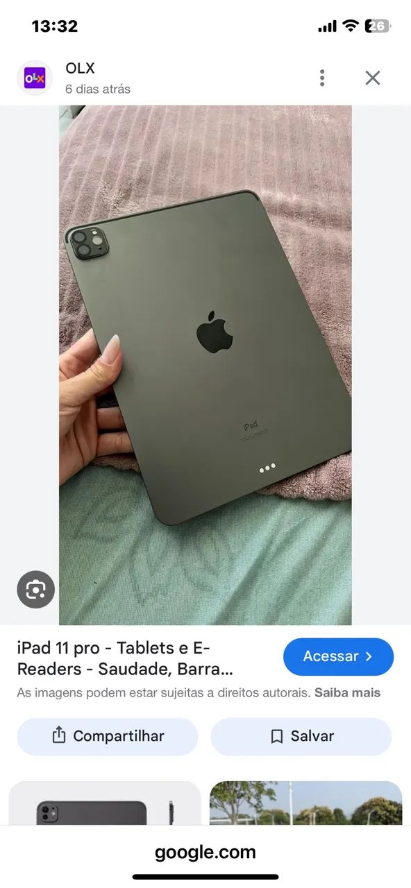 Ipad 11 pro 4 geração 256gb 