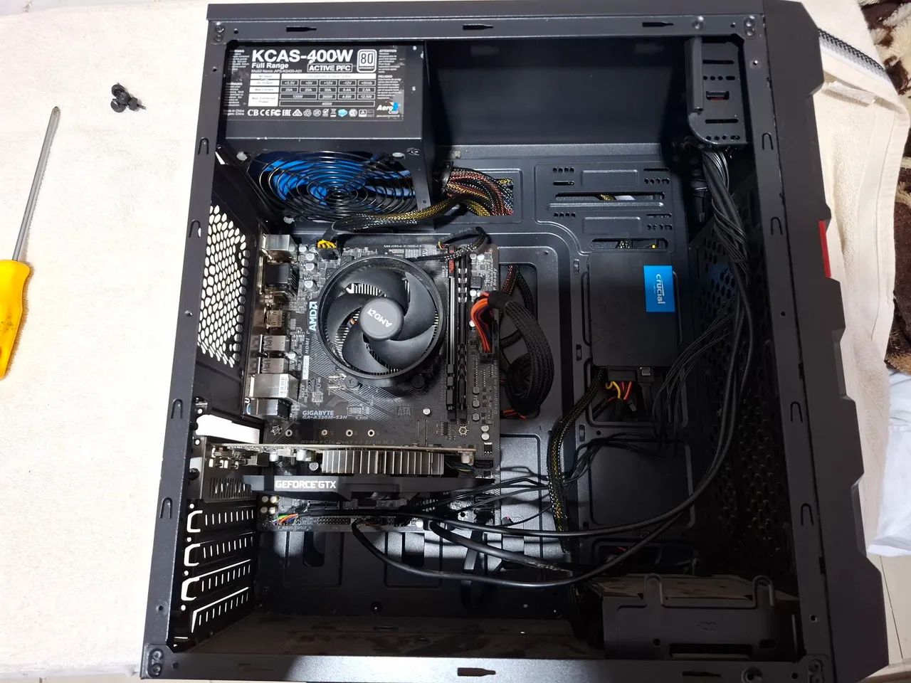 Pc gamer r5 2600x 16gb ddr4 fonte 80 plus ssd 480gb SEM PLACA DE VIDEO