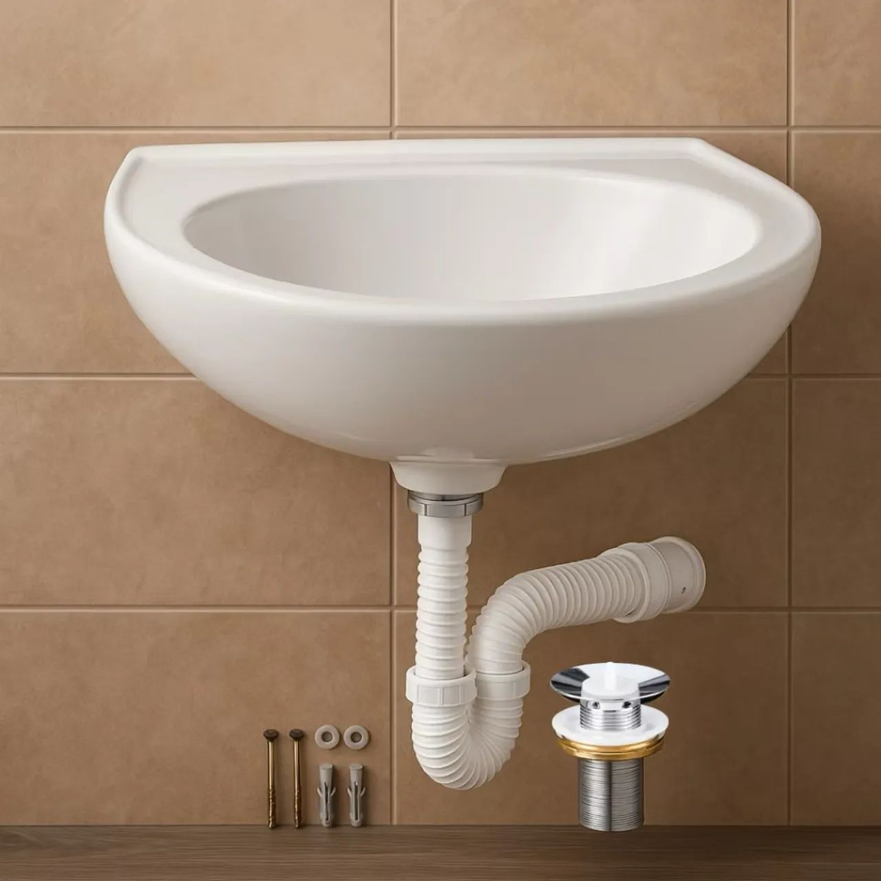 PIA LAVATÓRIO BRANCO REDONDO