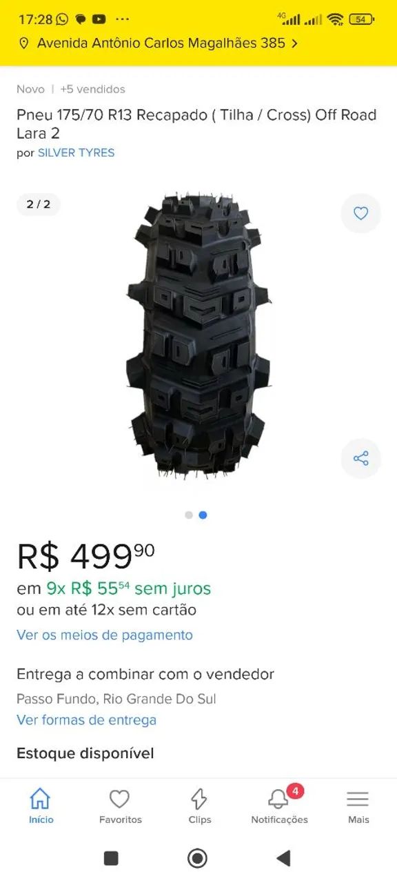 Pneu birrado para off round ! - Foto 2
