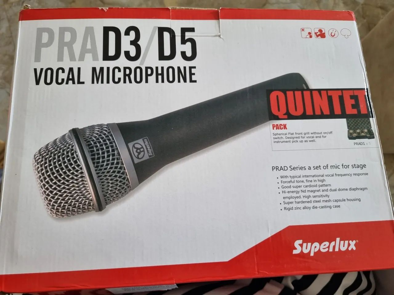 Kit de Microfones Superlux PRAD3/D5 - Vocal