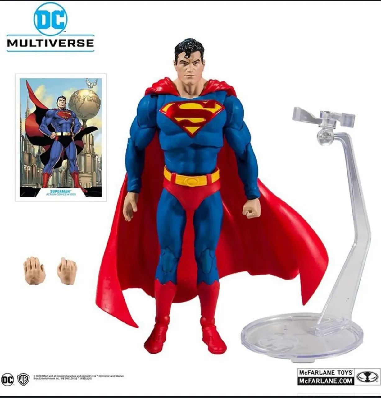 02 Action figure Batman e Superman Mcfarlane Action comics e detetive comics 1000 - Foto 4