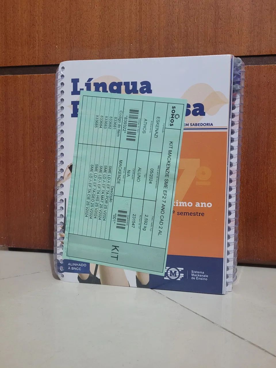 Kit Mackenzie 7º ano NOVO - Caderno e material escolar  