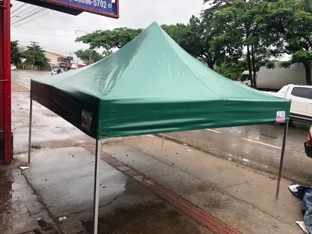 TENDA SANFONADA 3X3 MT NA LONA DE PVC - Foto 2