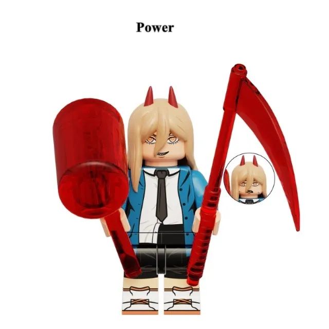 Miniaturas de Chainsaw man de blocos de montar denji makima - Foto 3