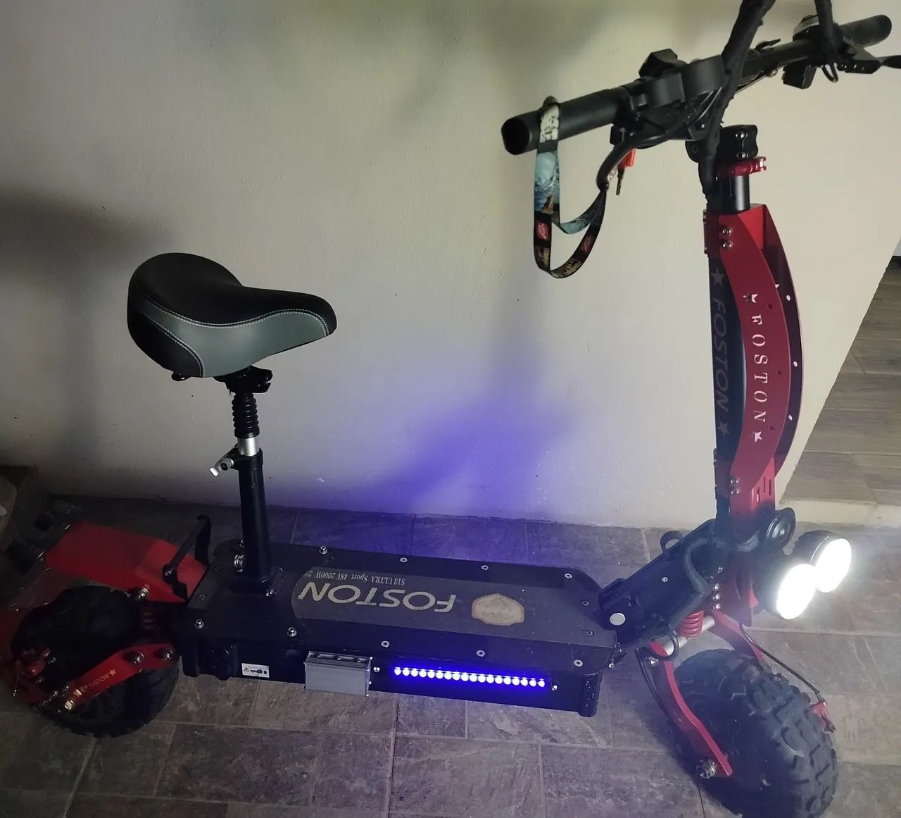 Patinete elétrico s13 2000w foston,70km/h,sobe qualquer subida. - Foto 2